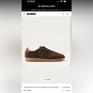 Alohas brown suede BRAND NEw IN BOX sneakers